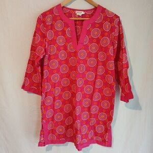 Top It Off Size Medium Bright Pink Caftan‎